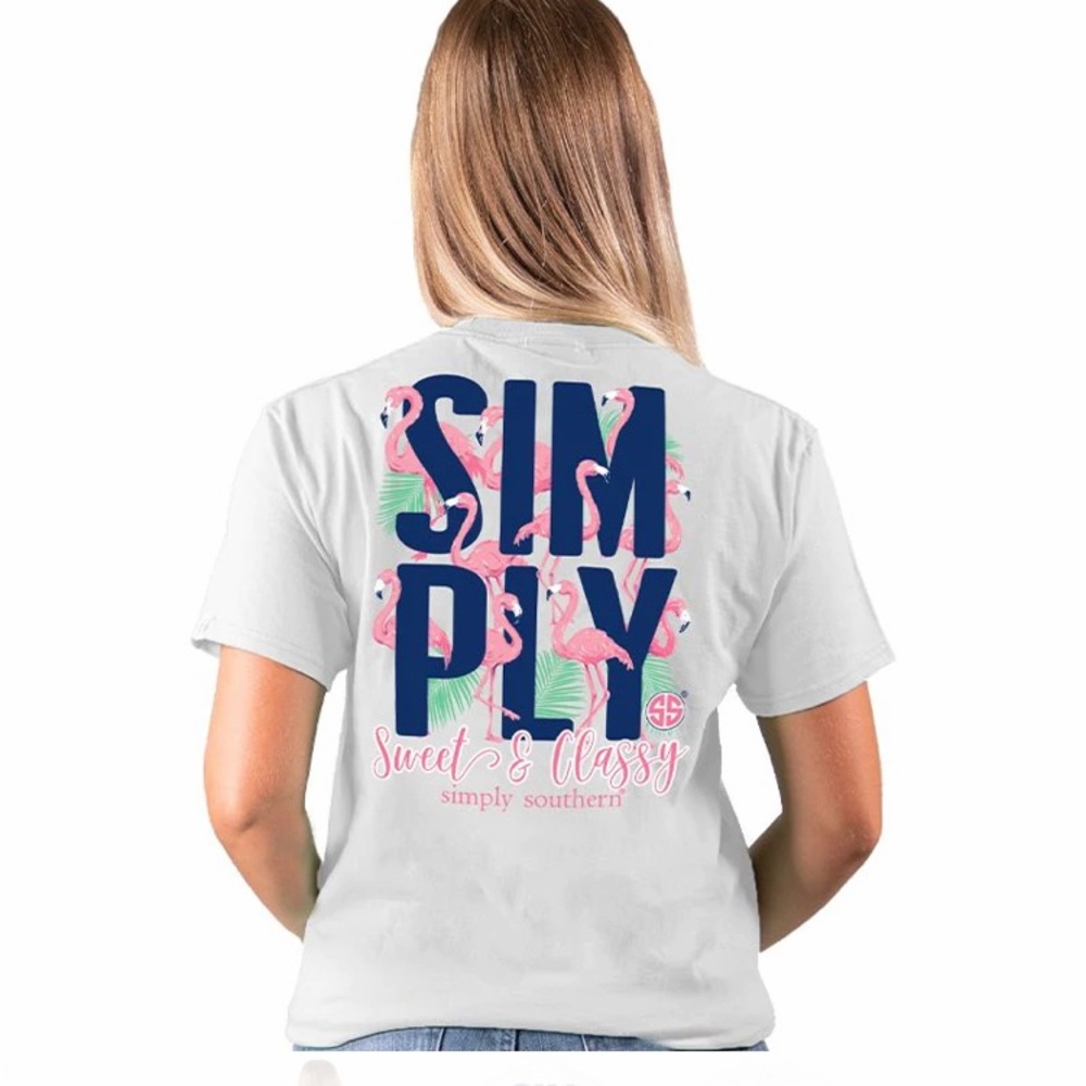 Simply Southern Flamingo Tee Shirt